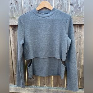 Light sweater side detail